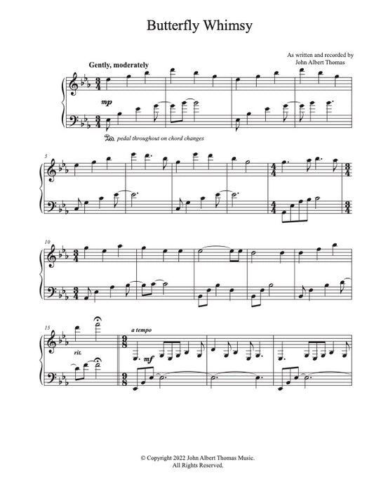 Butterfly Whimsy - Sheet Music