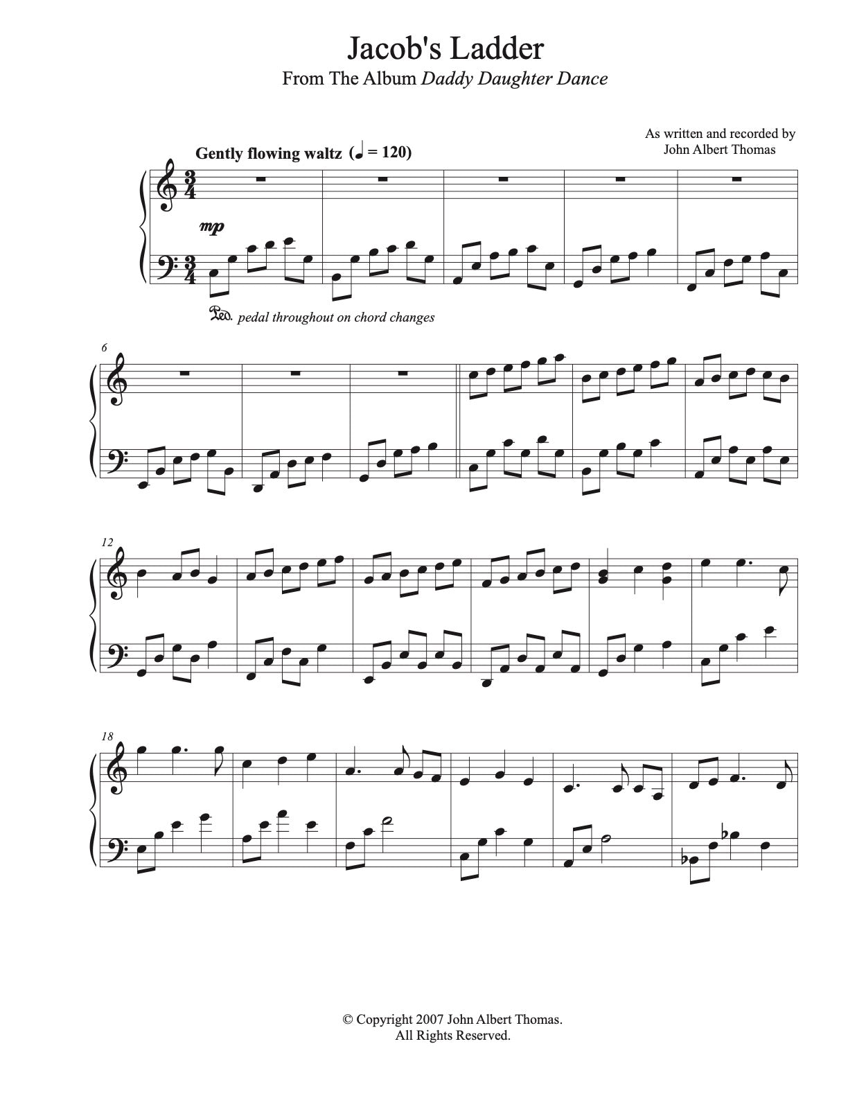 Jacob's Ladder - Sheet Music