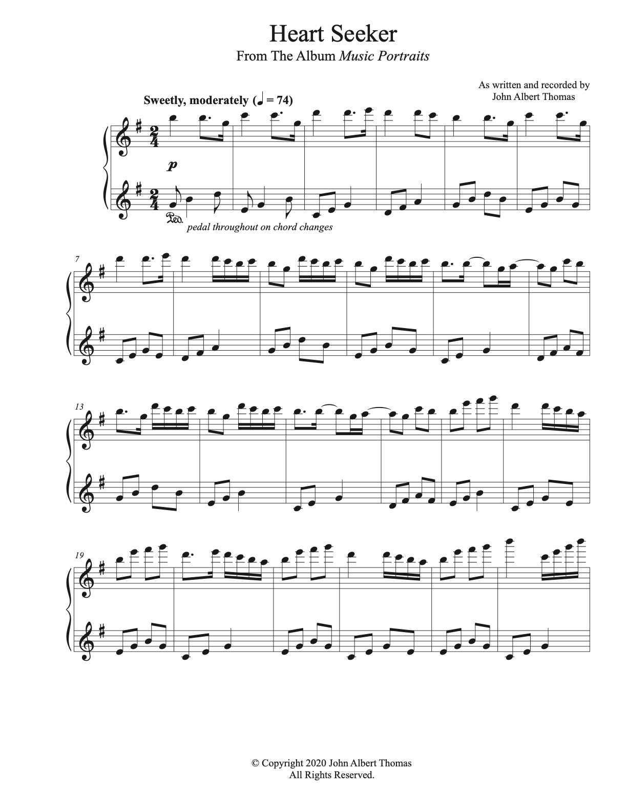 Heart Seeker - Sheet Music