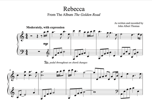 Rebecca - Sheet Music